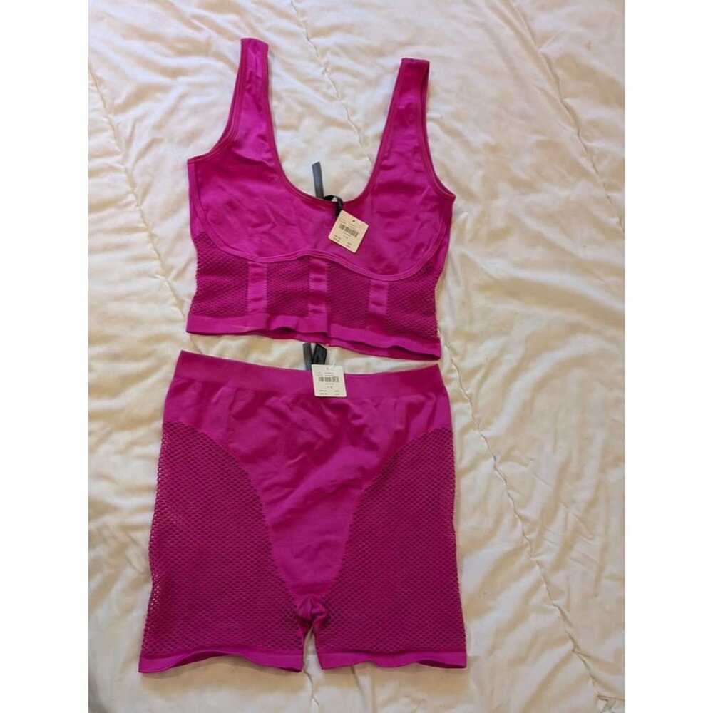 BNWT by Anthropologie Seamless Mesh Boyshorts & Corset Tank, Size S/M - Picture 4 of 8